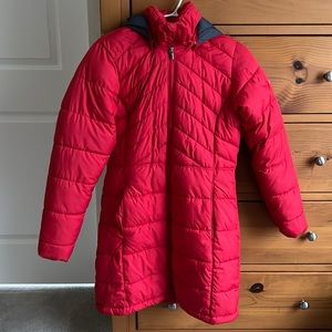 Columbia Women’s Puffer Parka Jacket Coat Size Small Red